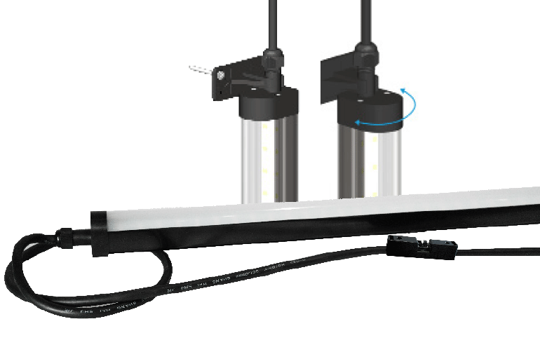 RÉGLETTE À LED PRÉ-CABLÉE POUR GAINE ASCENSEUR – 900mm – IP65